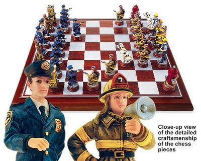  Police Fireman Chess set 