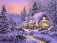 Big jigsaw puzzles with Christmas scenery