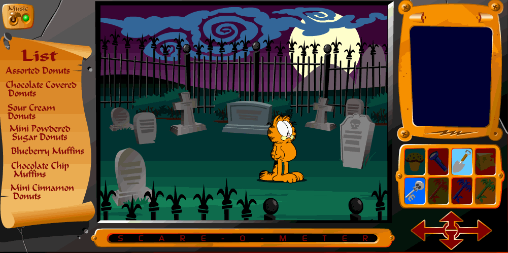 Play free Garfield Scary Scavenger Hunt Online games.