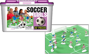  Plastic Soccer Guys and Soccer Girls 