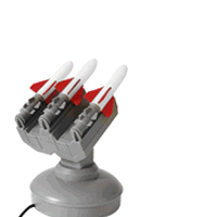  USB Missile Launcher with 3 Foam Missiles 