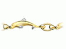  Yellow Gold Dolphin Bracelet 